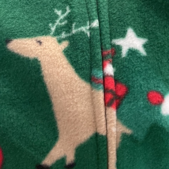 Carter’s Baby Christmas 2 Way Zip-Up Fleece Sleep and Play Size 3 Months NWT - Picture 4 of 9